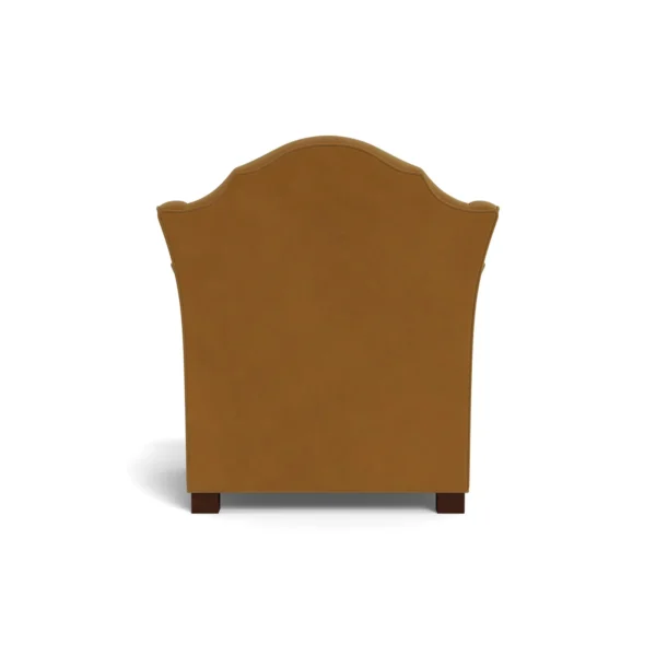 Bunny Williams Home Pierre Chair in Nutmeg Performance Velvet with Mahogany Feet - Image 3