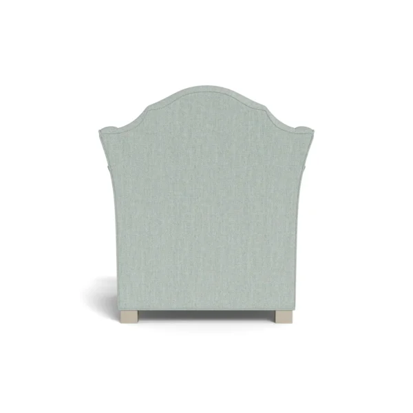 Bunny Williams Home Pierre Chair in Seafoam Performance Fabric with Alpine White Feet - Image 2