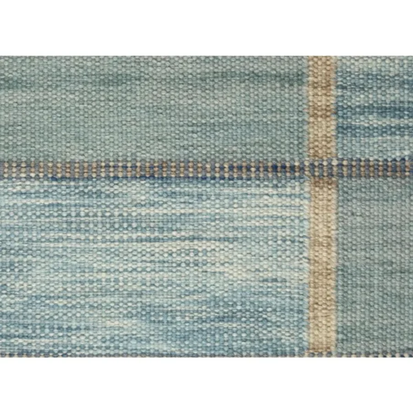 Freya Geometric Rug by Celerie Kemble for Chairish in Soft Blues, 4'x6' - Image 2