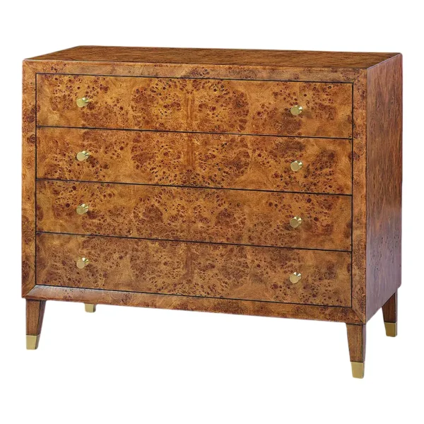 Mid Century Style Burl Dresser