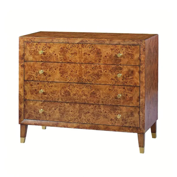 Mid Century Style Burl Dresser - Image 5