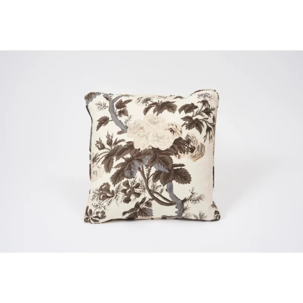 Schumacher Double-Sided Pillow in Pyne Hollyhock Print - Image 2