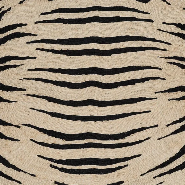 Schumacher x Charlap Hyman & Herrero Tigre Rug in Natural & Black - Image 4