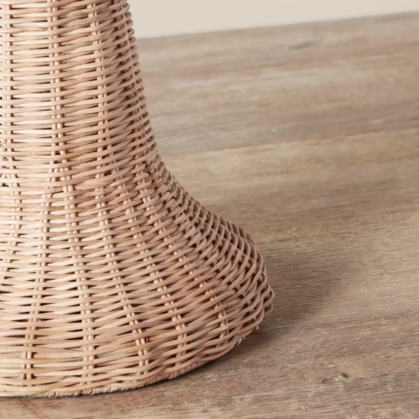 Vintage Inspired Augusta Table Lamp in Woven Rattan - Image 6